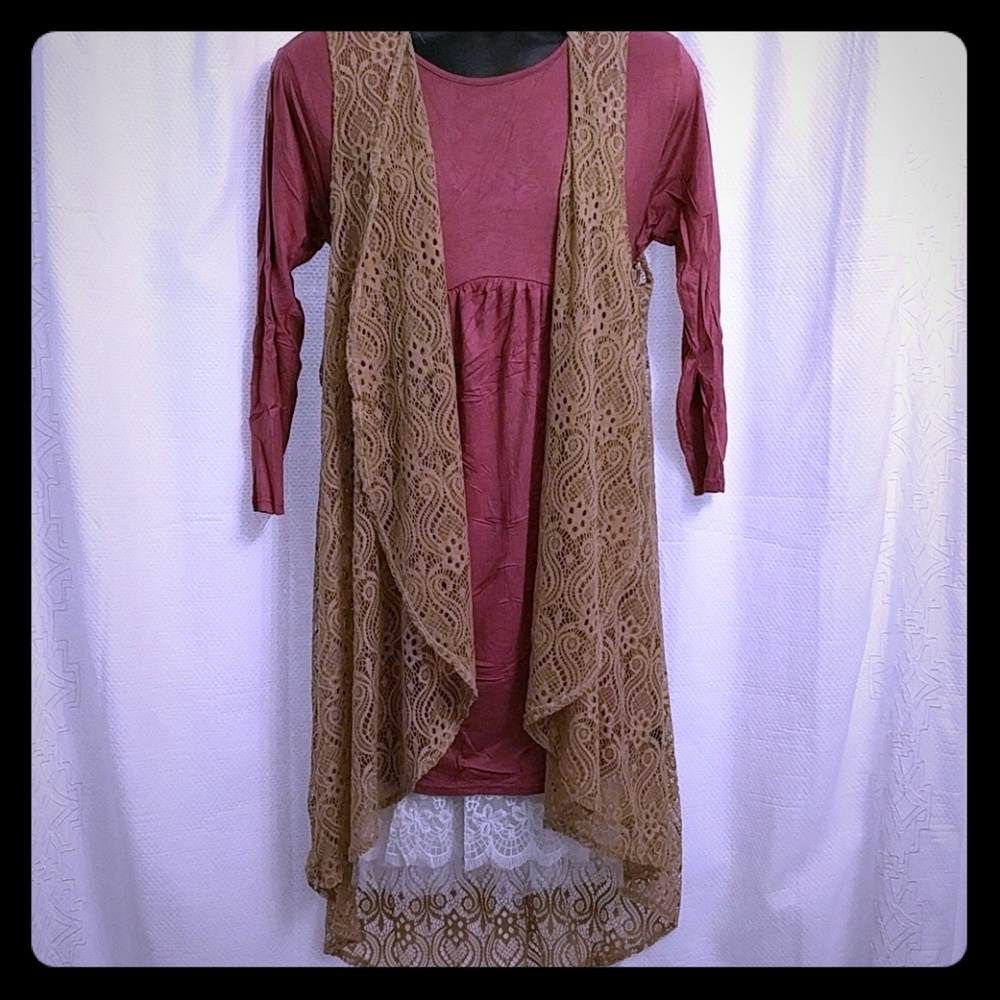 Long Lace Vest